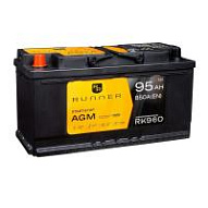 95Ah L+ Runner AGM 12V 850 А (ДШВ: 353*175*190мм), корпус: Euro, клеммы: конуc
