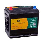 70Ah L+ Runner 12V 680 А (ДШВ: 229*173*220мм), корпус: Asia, клеммы: конуc
