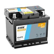 47Ah R+ Exide Premium 12V 450 А (ДШВ: 207*175*175мм), корпус: Euro, клеммы: конуc